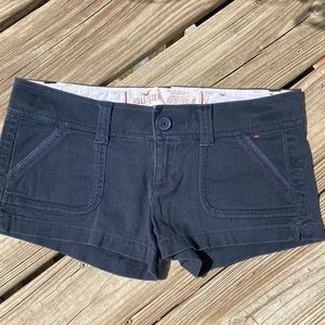Hollister Low-Rise Khaki Shorts